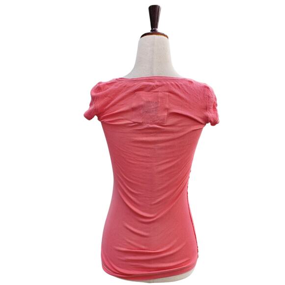 Abercrombie & Fitch Y2k Slim Fit Pink Long T-Shirt - Size Small - Picture 5 of 7